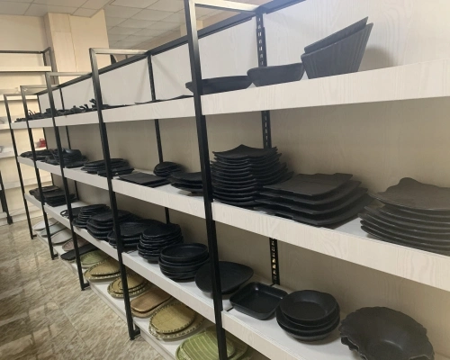 Large Custom Melamine Plastic Serving Tray Bamboo Fiber Tray Melamine