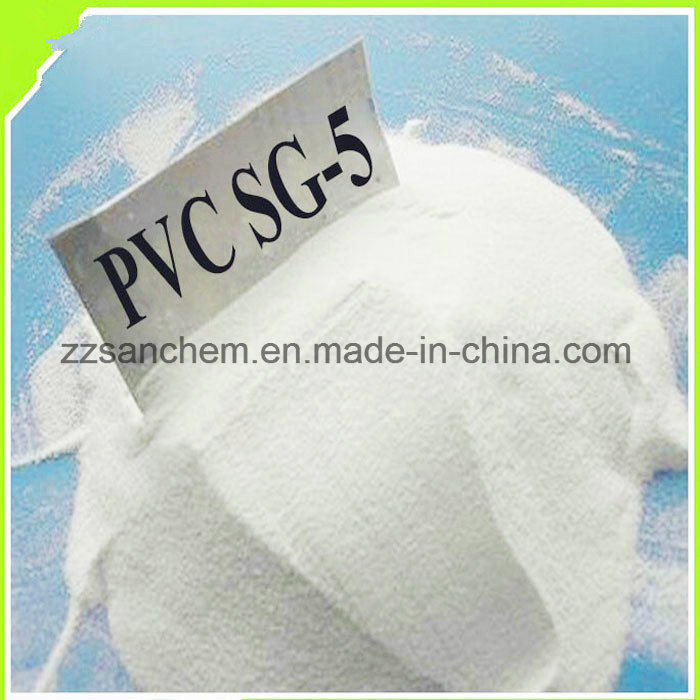 White Powder Polyvinyl Chloride Resin PVC Resin Sg5 Sg3