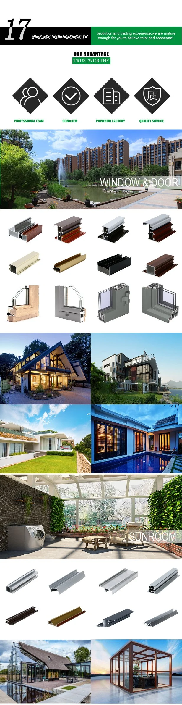 Powder Coating Double Glazing Glass Aluninium Windows Casement Aluninum Tilt and Turn Window