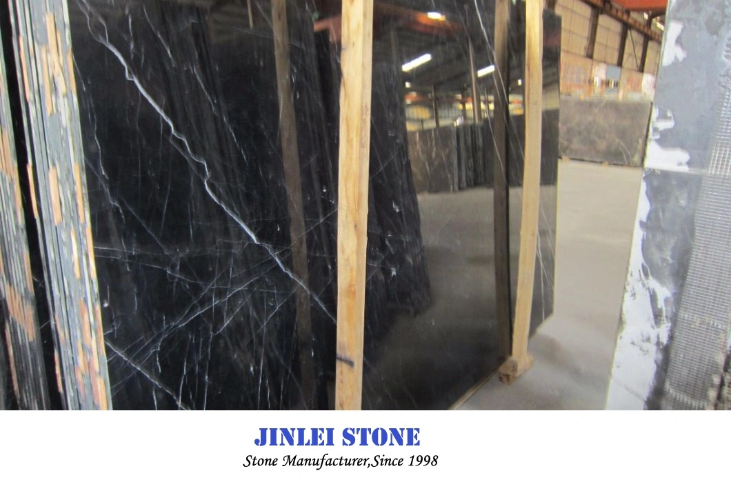 Buidling Material Cheap Polished Nero Marqiua Marble for Countertop/Floor/Wall/Slab/Tile/Decoration Marble Price