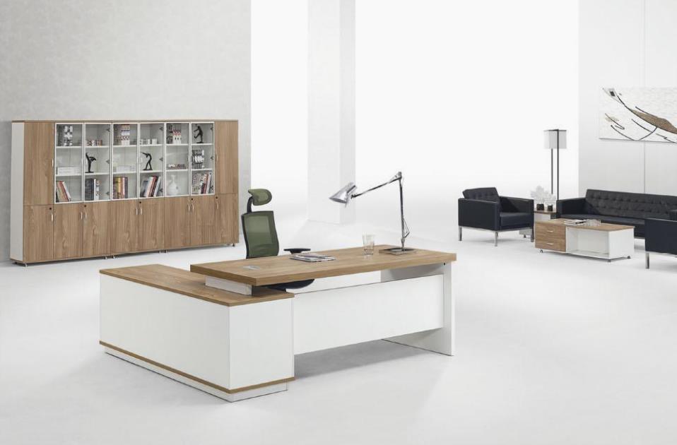 Hot Sell L Shape Melamine Table Home Office Desks (M-T1603)