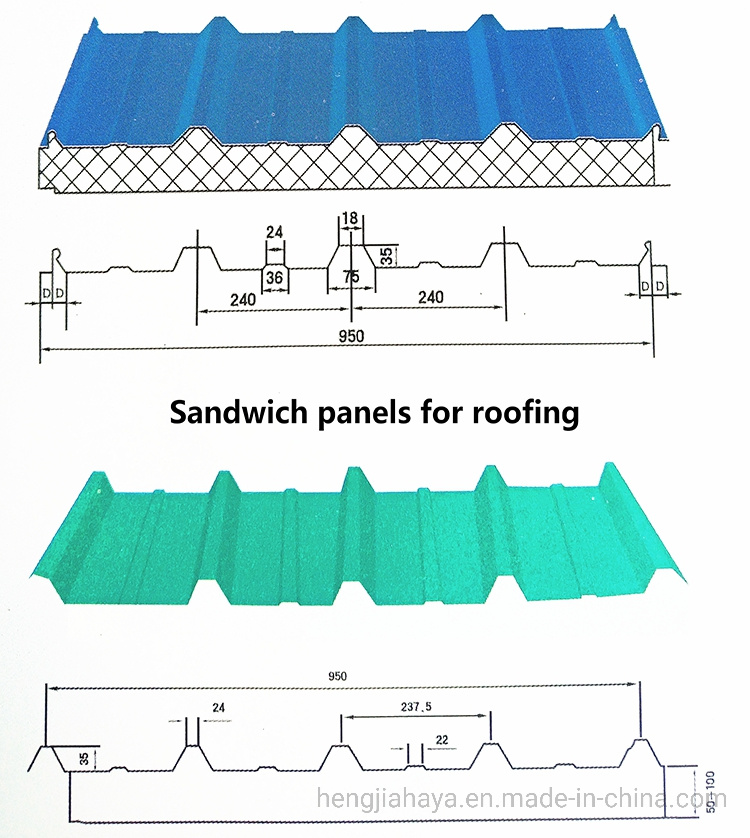 Polystyrene Foam EPS Sandwich Panel for Roof Roofing