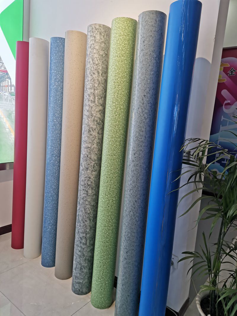 PVC Solid Bottom Flooring Commercial Plastic Wood Look Flooring Shopping Mall Vinyl Flooring