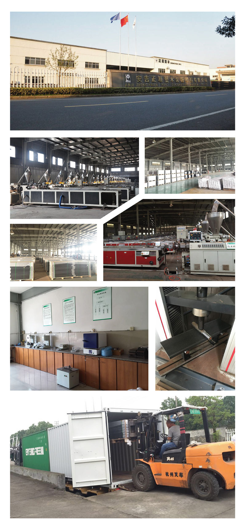 Eco-Friendly WPC Flooring Lumber Composite Wood Contemporary WPC Decking