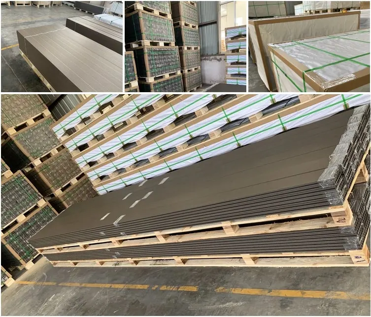 WPC Panel Waterproof Deep Wood Grain Exterior WPC/Factory Supply Wood Composite Decking Board