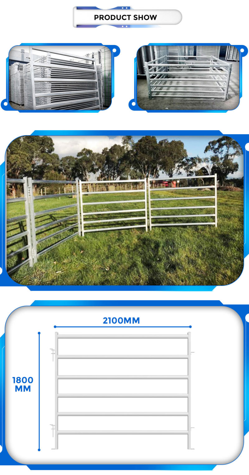 Steel Fence Cattle Fence Panel Horse Corral Fence Panel, Fecing Ranch