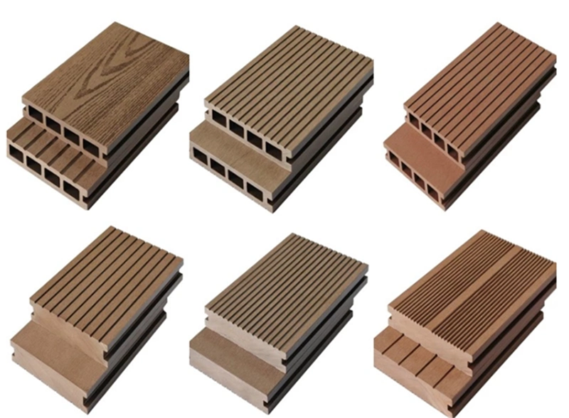 Wood Grain Fireproof Wood Plastic Flooring for Outdoor