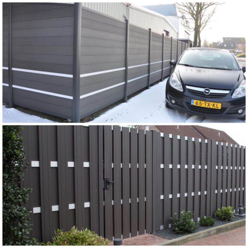 Wholesale Wood Plastic Composite Fence Panel Waterproof Board Outdoor WPC Fence Board DIY Fence WPC