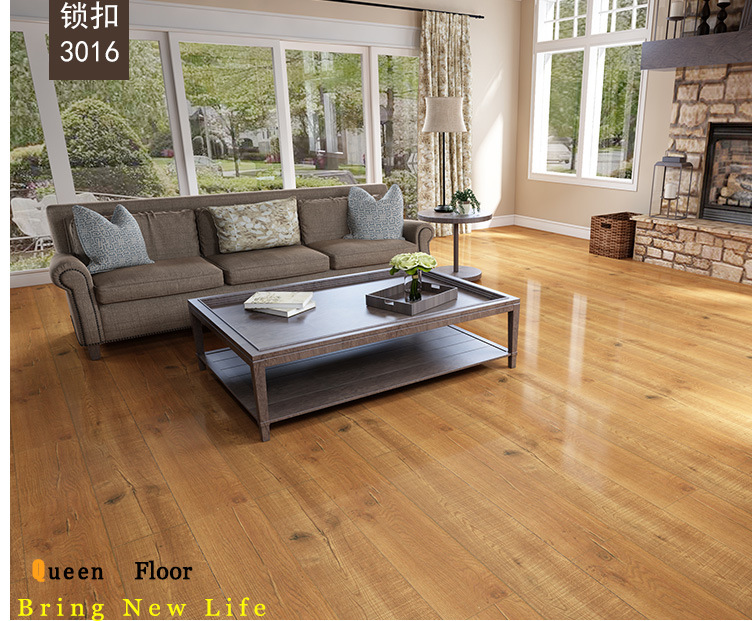 Laminate/Laminated Flooring Waterproof Wood Look Rigid Vinyl Tile Spc Flooring