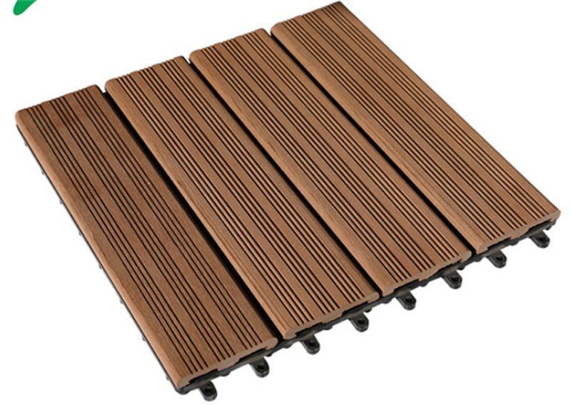 Outdoor Vinyl Wood Plastic Composite Flooring / Decking, Hollow Exterior WPC Floor