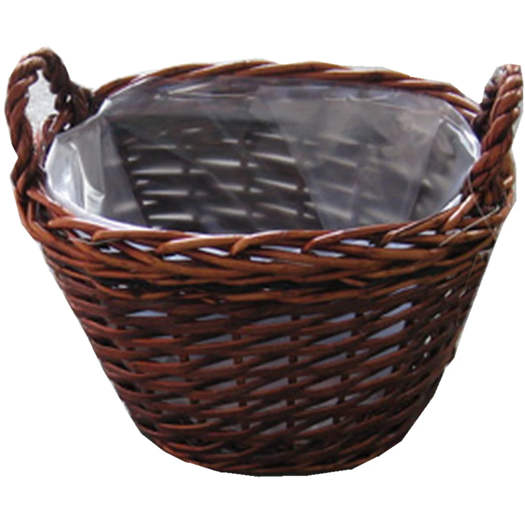 Weaved Flower Basket Pot Wicker Willow Rattan