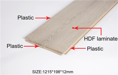 Design China Timber Wood Plastic Click HDF Laminate Flooring