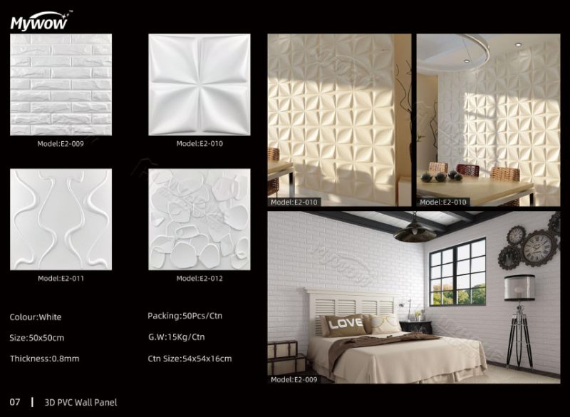 Modern Interior 3D Wall Panel PVC Ceiling Panel Wall
