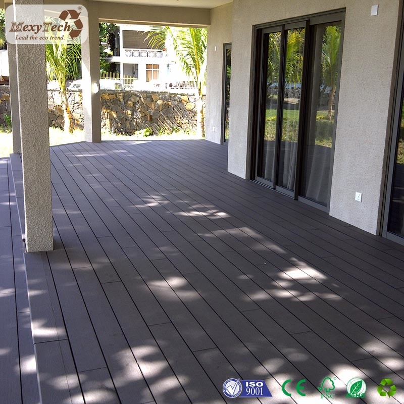 Eco-Friendly WPC Waterproof UV & Insect Resistant Decking for Outdoor Corridor / Garden