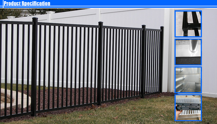 Colors Powder Coated Aluminum Garden Fence