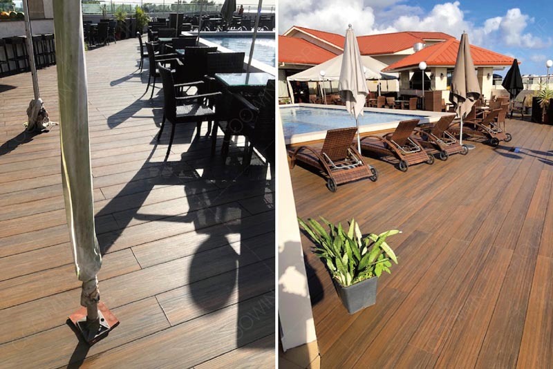 Hollow Co-Extrusion Outdoor Flooring WPC Decking WPC Composite Decking