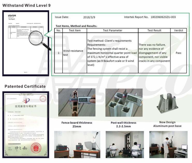 Aluminum Structure, WPC Fence Profile, Alu-WPC Fence