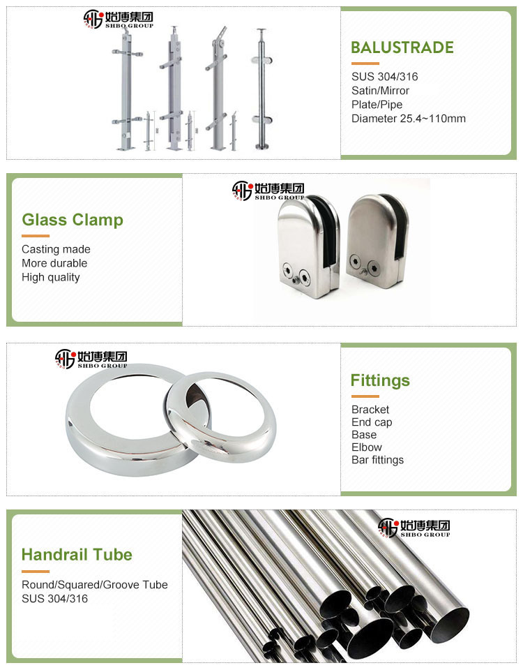 Outdoor Stainless Steel Handrail/Staircase Handrails Steel