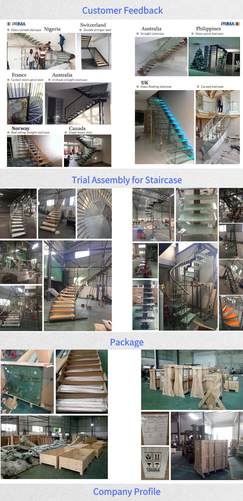 Decorative Wood Stairs Stainless Steel Staircases Handrails Design