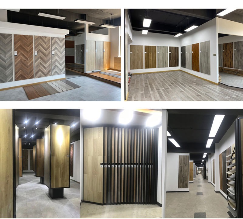 Spc Floor Plastic Wooden Embossed Floor PVC Waterproof Flooring