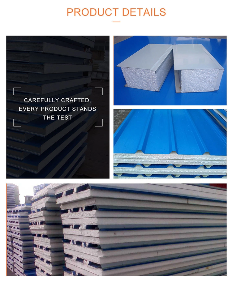 Factory Popular Cold Room Corrugated EPS Sandwich Wall Panels/Wall Panels/Decoration EPS Sandwich Panel
