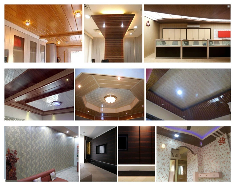 25cm Flat Laminated Decorative PVC Panel for Ceiling and Wall