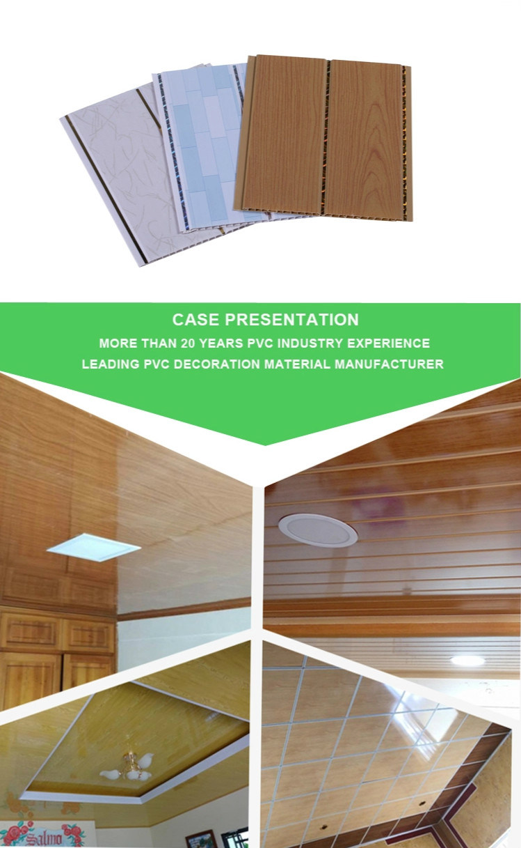 PVC Building Material, Interior Decoration Wood Design Plafond PVC Panels Ceiling