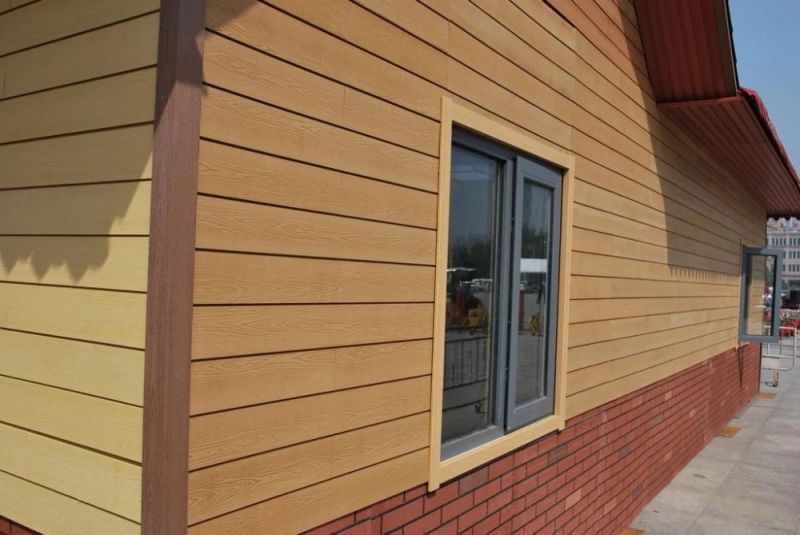 Decorative Wall Cladding Board Deep Embossing Outdoor Anti UV and Mildew Proof Wood Plastic Composite WPC Exterior Wall Panel