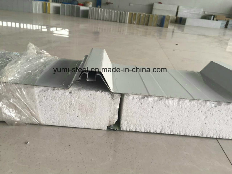 Color Steel EPS Foam Insulation Roof/Wall Metal Sandwich Panels