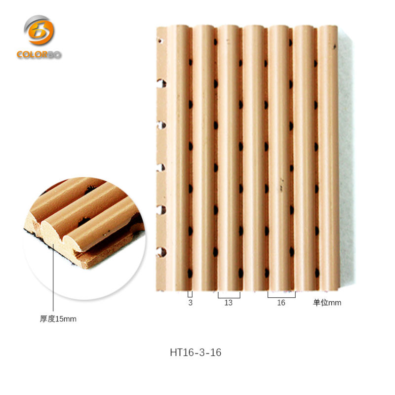 Wooden Grooved Acoustic Panel, Wooden Timber Grooved Acoustic Made From High Quality MDF