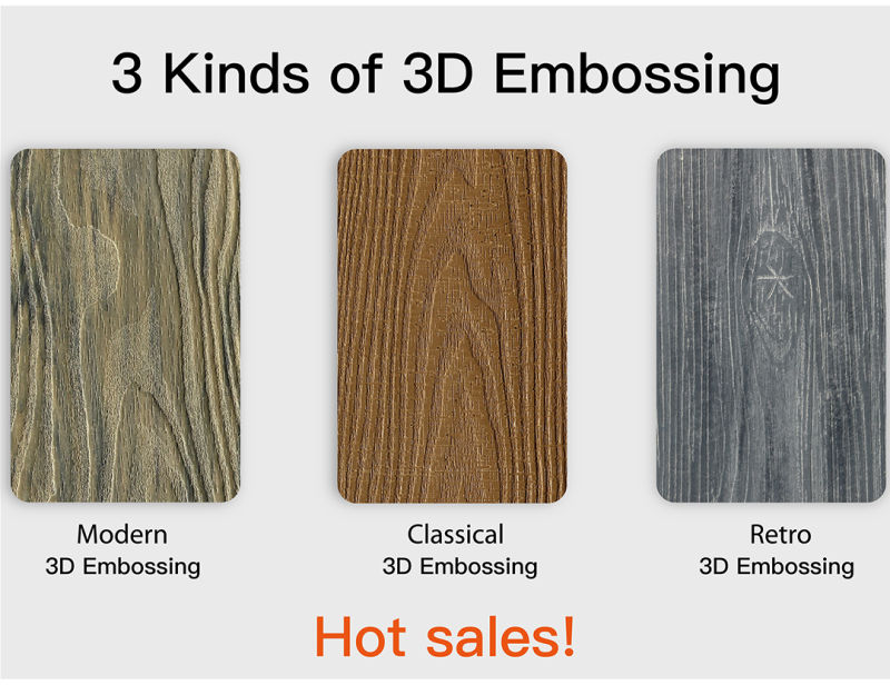 Deep Embossing Outdoor 3D WPC Decking