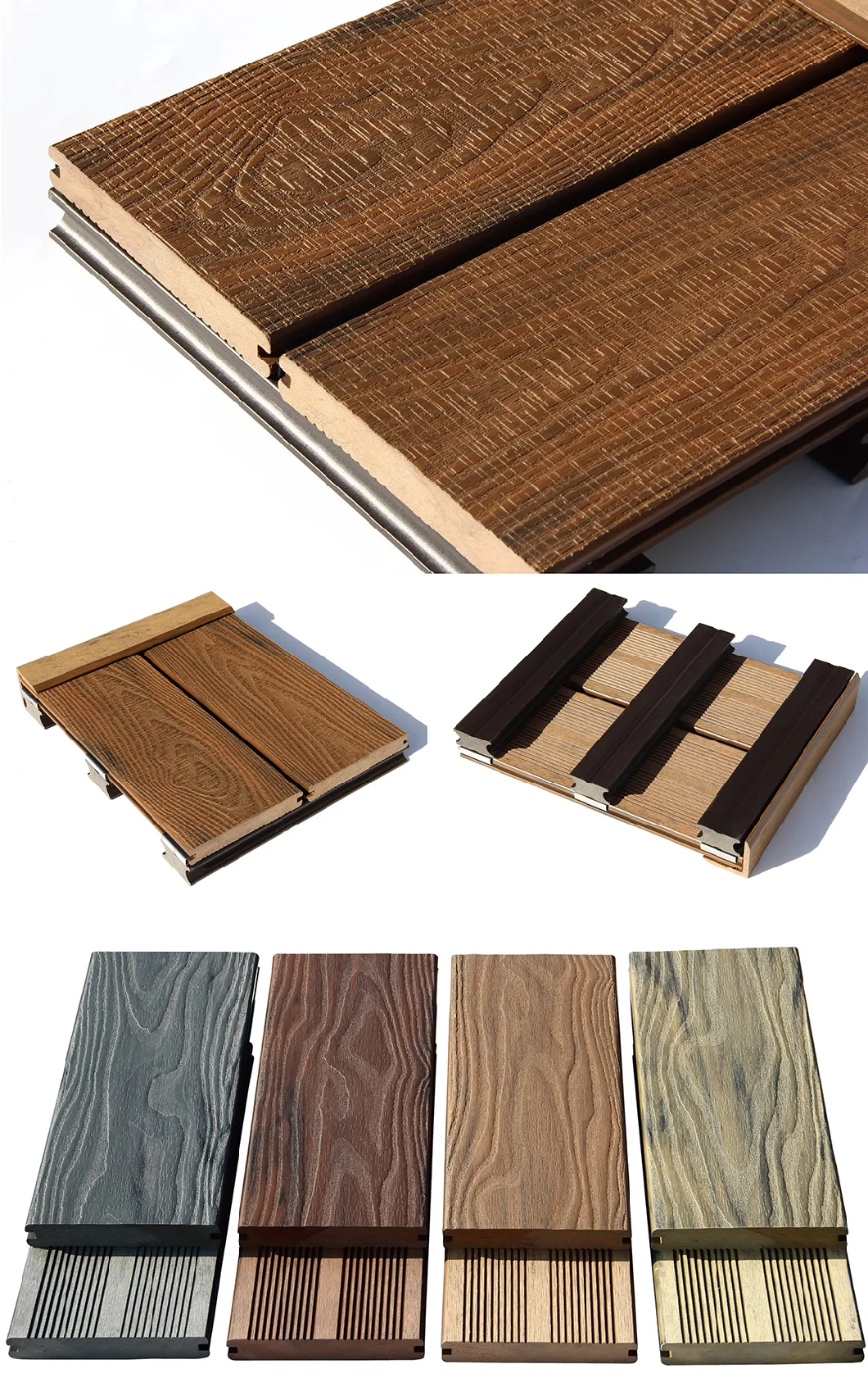 Wood Plastic Composite Outdoor Decorative WPC Decking