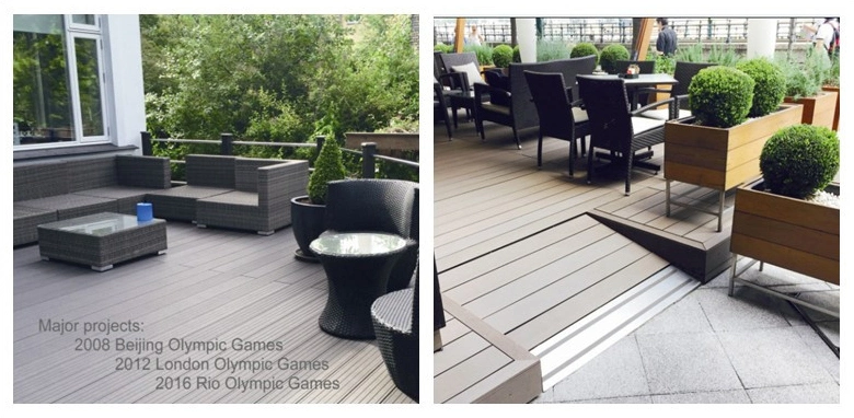 Long Life Outdoor Solid WPC Decking, WPC Flooring