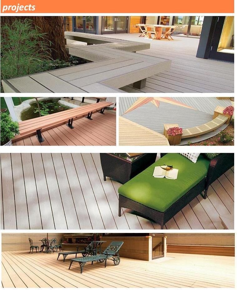 Extremely Weather Resistant WPC Co-Extrusion Composite Outdoor Decking for Terrace