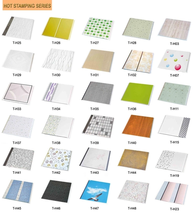 595mm/603mm New PVC Plastic PVC Garage High Glossy Color Decorative PVC Ceiling Panels