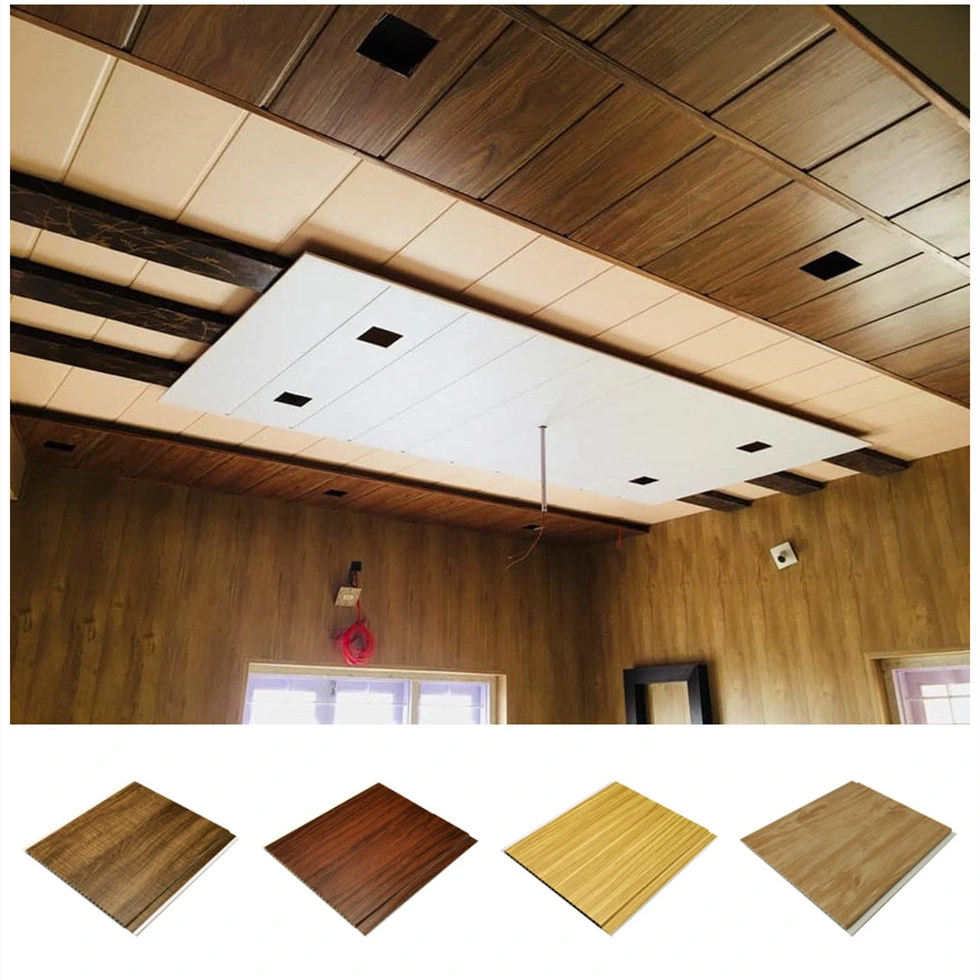 U Shape PVC Wall Decoration PVC Roof Panels Laminated Pop Ceiling Design