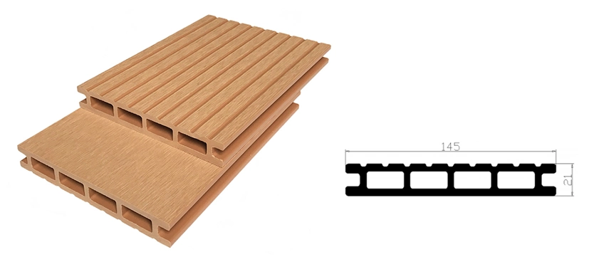 21mm Thickness Decking Factory Price WPC Outdoor Composite Decking