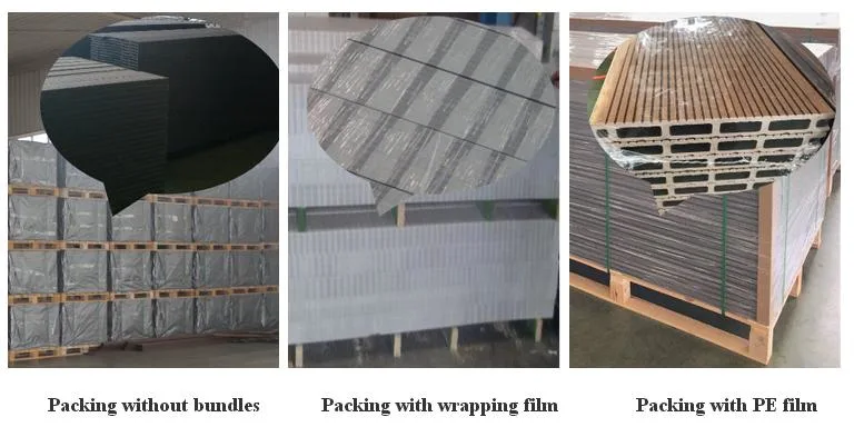 Outdoor Engineered Solid WPC Decking Plastic Lumber Floor