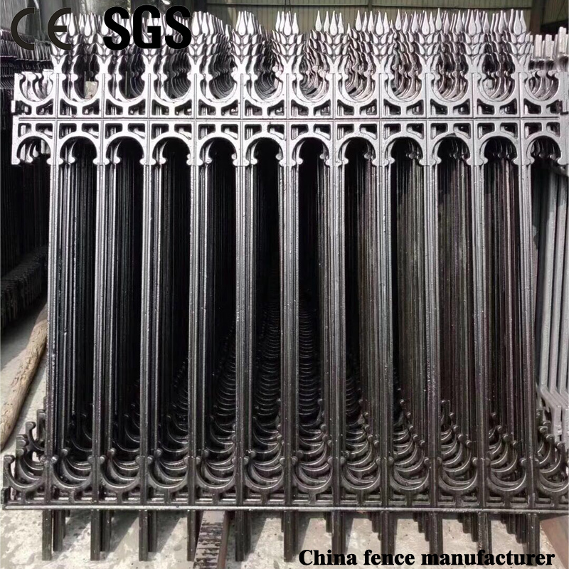 Cast Iron Fence Panels/ Wrought Iron Galvanized Steel Tubular Garden Fencing