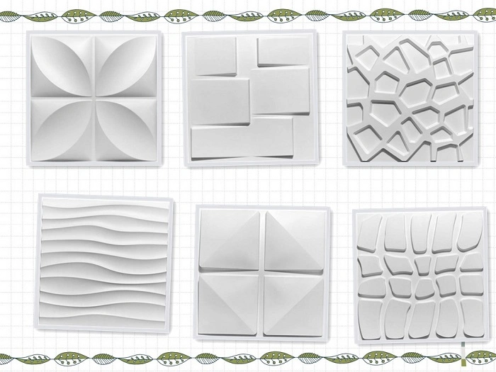 Hot Sale Home Decorative Mositure-Proof 3D Design Interior PVC Wall Panels