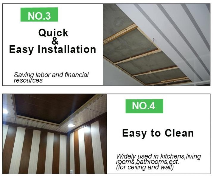 595 * 595mm Hot Stamping PVC Ceiling, PVC Panel; PVC Wall Panel