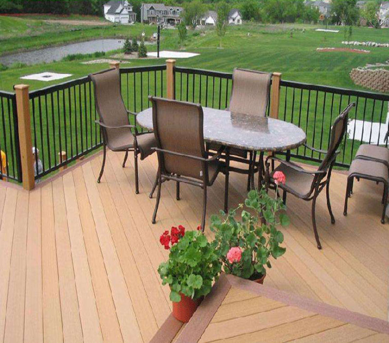 Outdoor Swimming Pool WPC Wood-Plastic Composite Decking Board