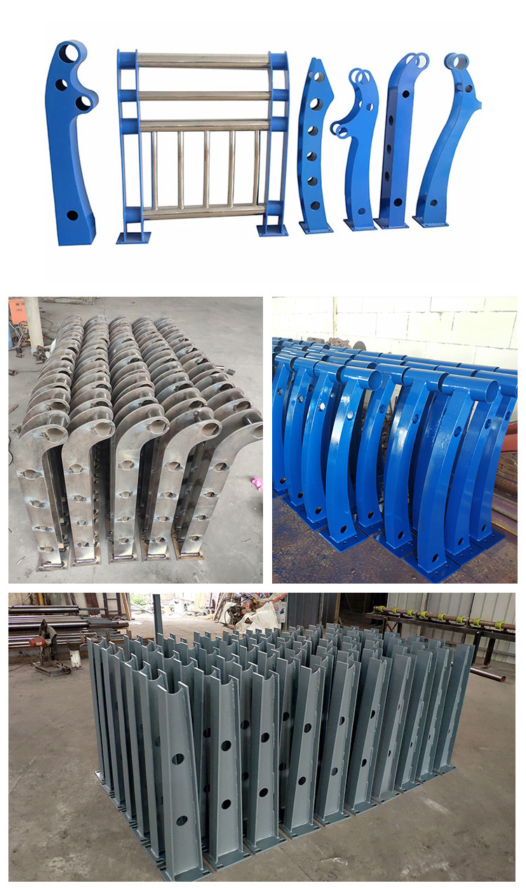 Customized Road Balustrade Handrail Security Guardrail Bridge Fence Railing