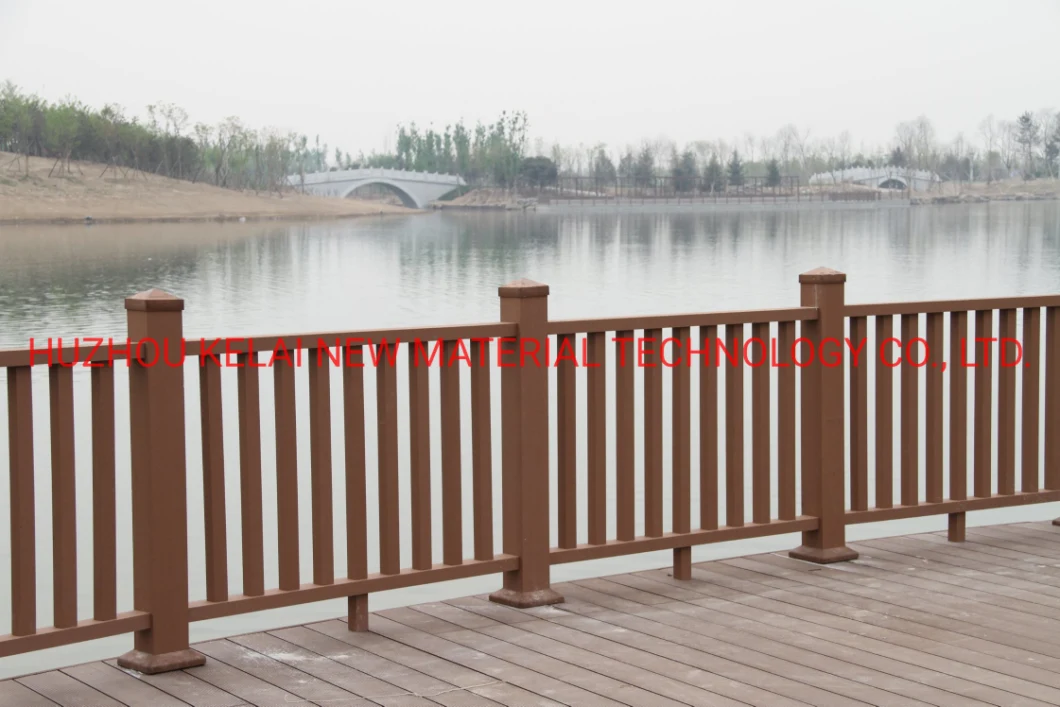 Terrace Railing Designs Outdoor Fence Roof Deck Railing WPC Panel WPC Post for Fence