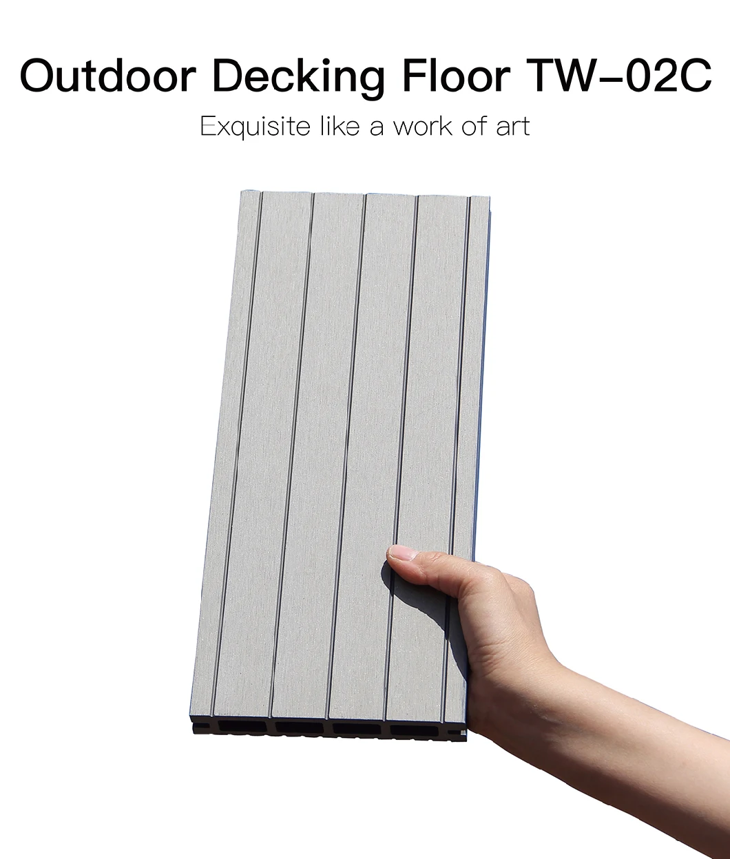 WPC Decking Boards 25mm Thickness WPC Decking Flooring