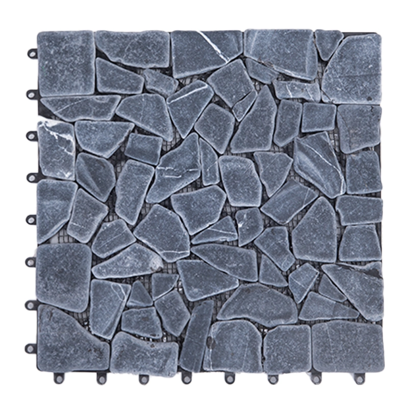Stone Interlocking Outdoor WPC Decking DIY Tile Stone Clip Floor Tile