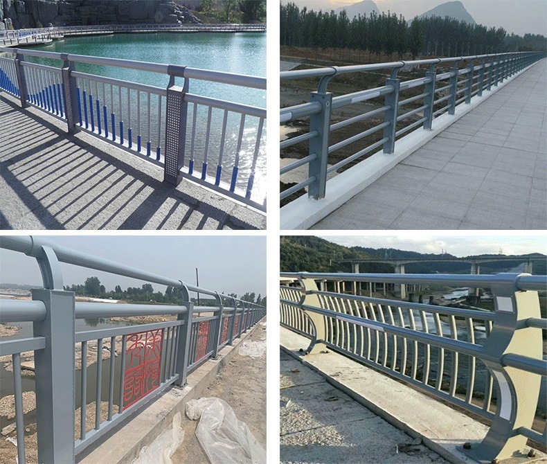 Customized Road Balustrade Handrail Security Guardrail Bridge Fence Railing