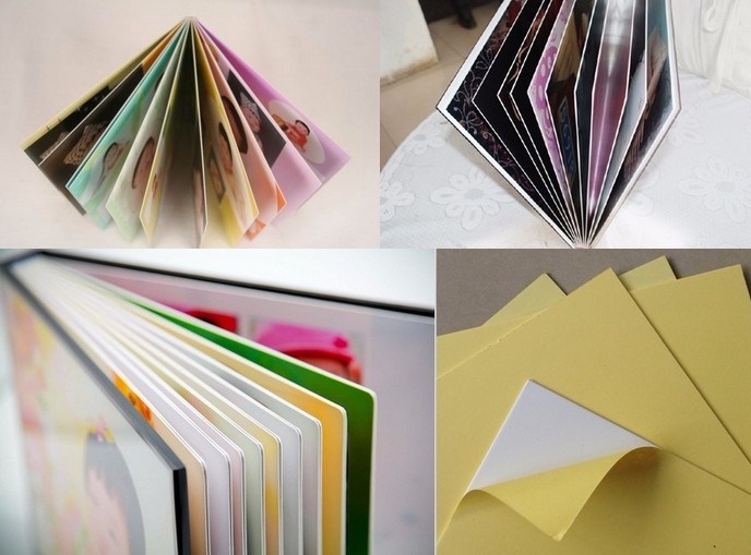 PVC Inner Page Self-Adhesive PVC Photo Album 0.3mm Thick Yellow Paper PVC Sheet