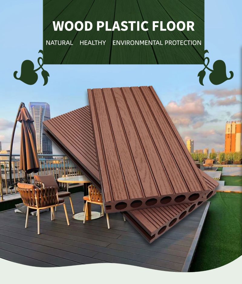 WPC Engineered Wood Floor Outdoor Plastic Hardwood Flooring