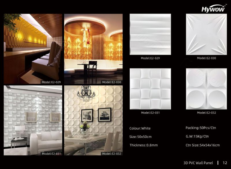 Modern Interior 3D Wall Panel PVC Ceiling Panel Wall